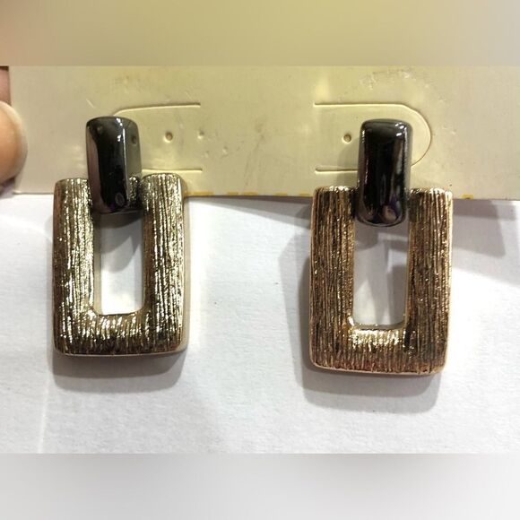 Vintage Geometric Statement Dangle Earrings (a)88 - Picture 5 of 8